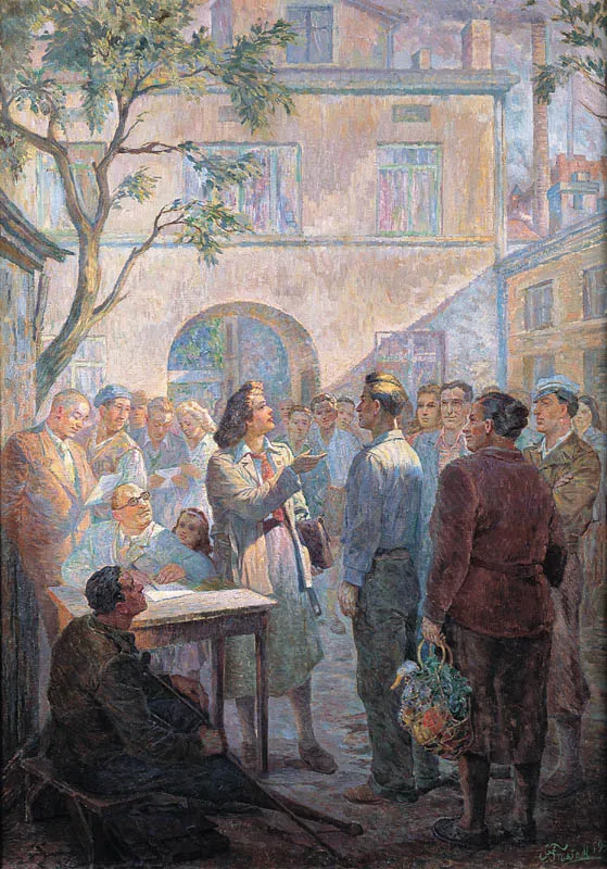 Stanisław  Frasiak, WYBÓR DELEGATA NA KONGRES POKOJU, 1950