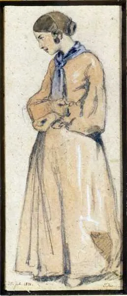 Teofil Kwiatkowski, Dziewczyna katalońska z okolic Marsylii, 1841