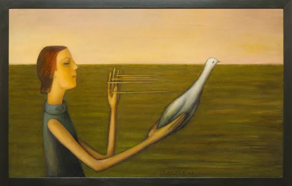 Mira  Andrzejewska Kalkowska, Spacer na plaży, uwolnić więzi, 2009