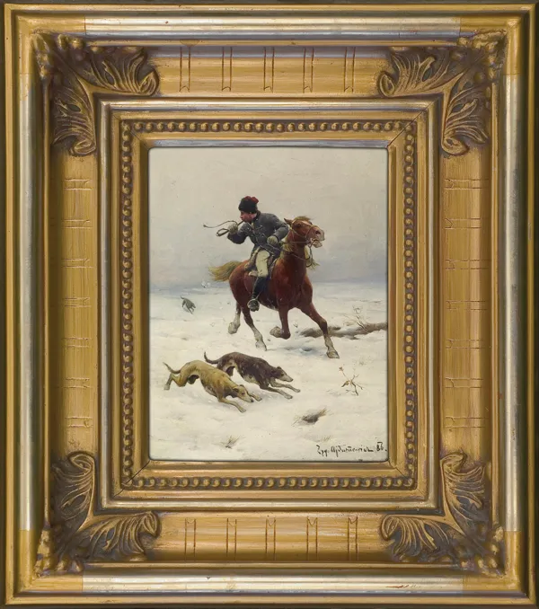 Zygmunt Ajdukiewicz, Polowanie z chartami