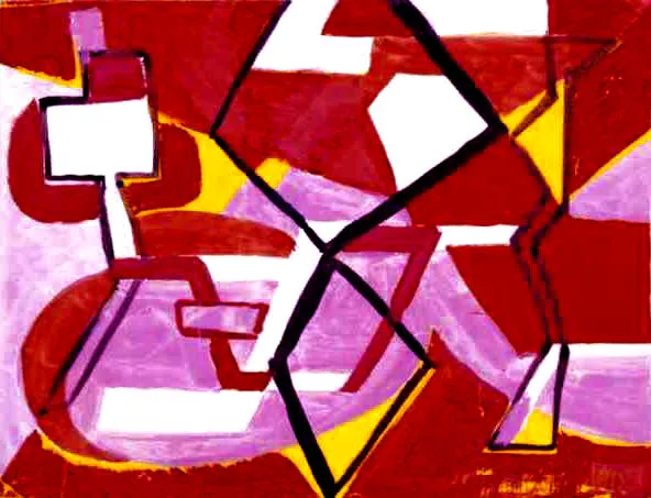 Józef Jarema, Kompozycja geometryczna, 1950