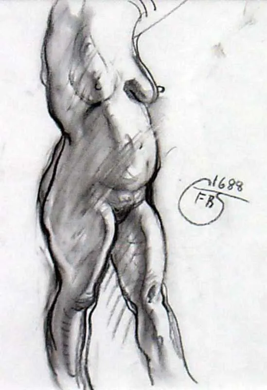 Franciszek Starowieyski, Akt-szkic, 1998