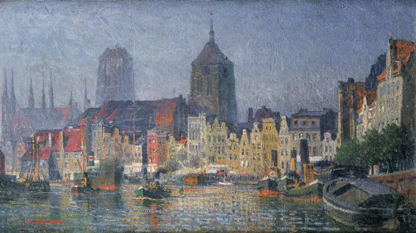 Theodor Urtnowski, Gdańsk - Widok od strony portu, ok. 1920