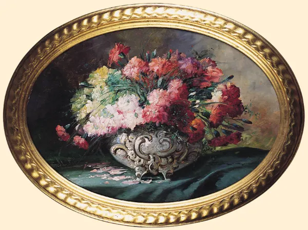 Hedwig Petermann, BUKIET GOŹDZIKÓW W WAZONIE