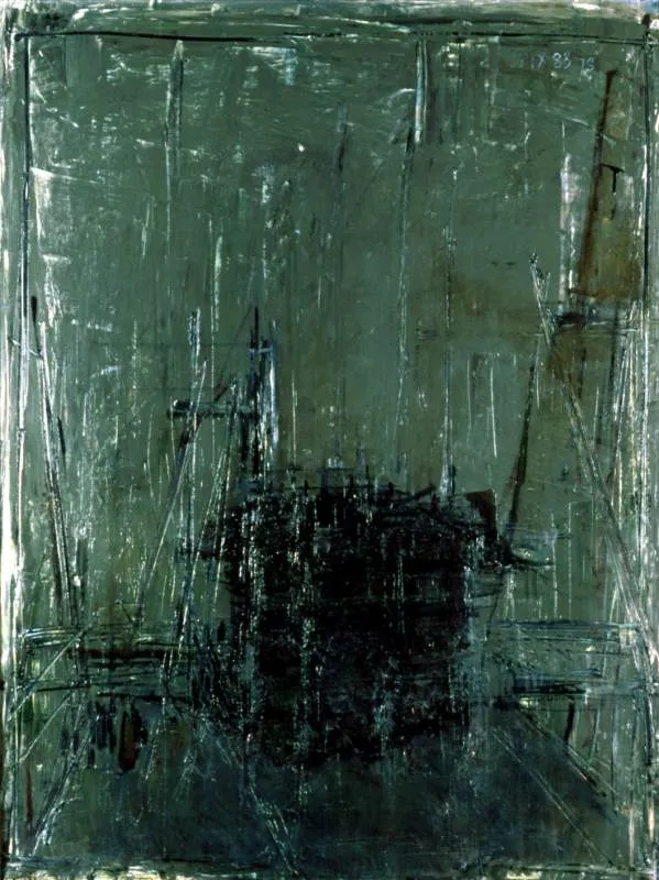 Jacek Sienicki, Wnętrze zielone, 1983