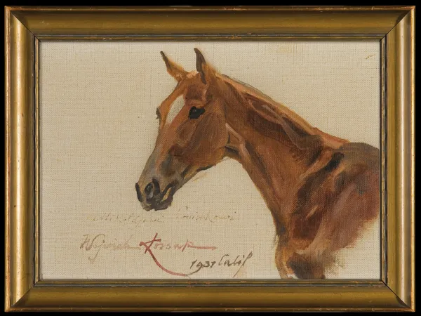 Wojciech Kossak, GŁOWA KONIA, 1937