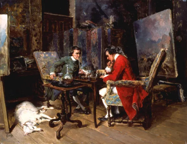 August Herman Knoop, Gra w szachy, przed 1900