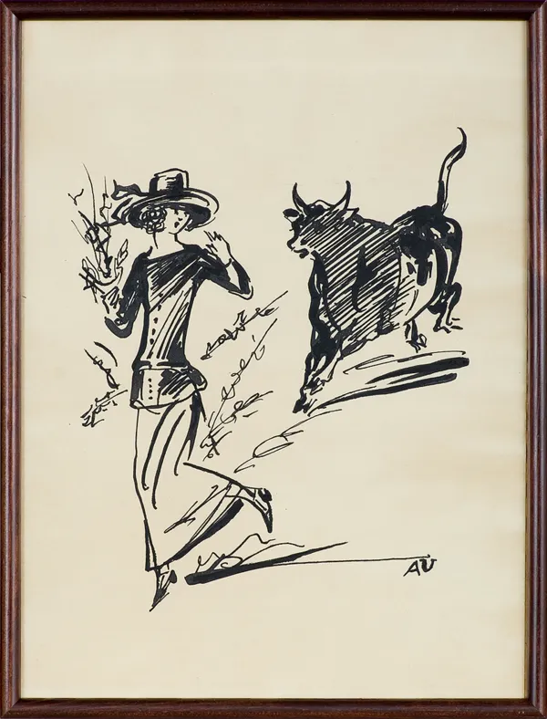 Antoni Uniechowski, Kobieta uciekająca przed bykiem