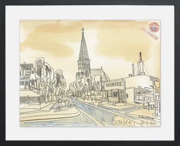 Edward Dwurnik, Szubin – hotel, z cyklu Plenery, 1978