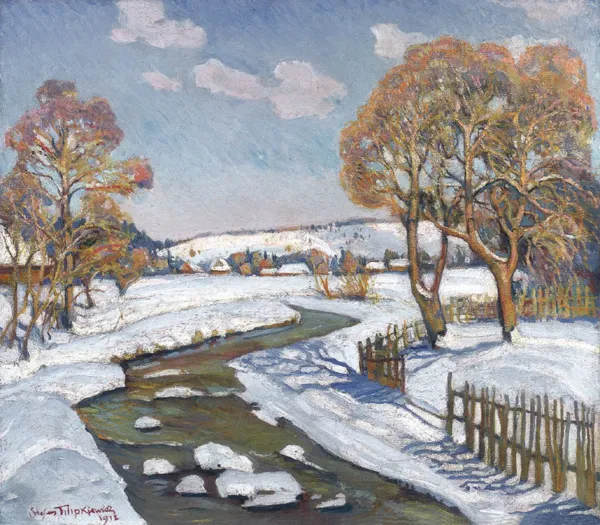 Stefan Filipkiewicz, Słoneczny dzień w Poroninie, 1917