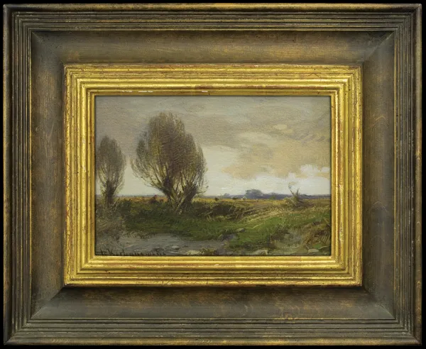 Roman Kochanowski, KRAJOBRAZ JESIENNY Z WIERZBAMI, ok. 1920