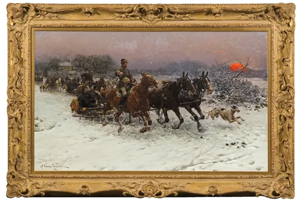 Alfred Wierusz-Kowalski, SANNA WIECZORNA, ok. 1885