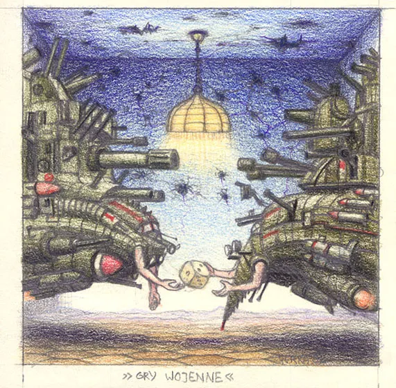 Jacek Yerka, Gry wojenne