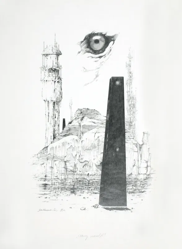 Grzegorz W.  Komorowski, Czarny monolit, 1990