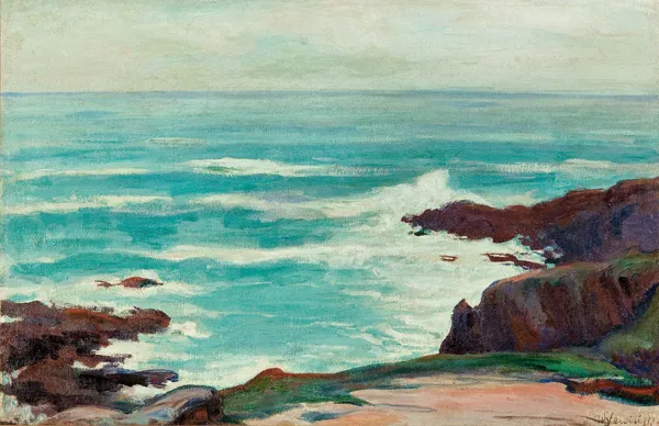 Władysław Ślewiński, BRZEG MORSKI W DOËLAN, ok. 1910