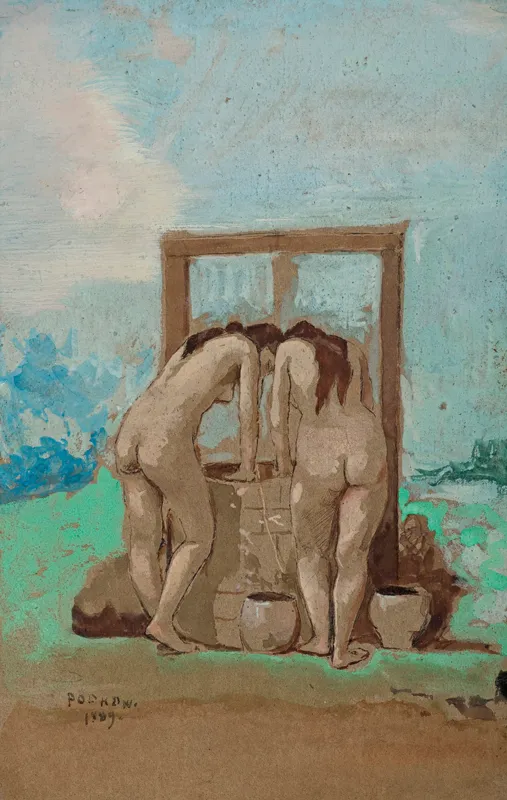 Władysław Podkowiński, PRZY STUDNI, 1889