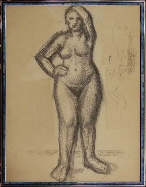 Roman Opałka, Akt studyjny, 1953