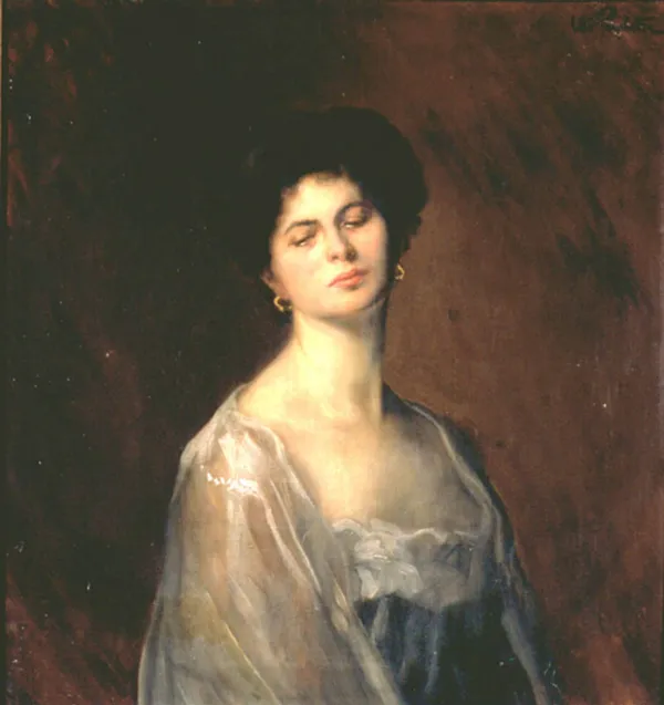 Otto Propheter, Portret damy, ok. 1910