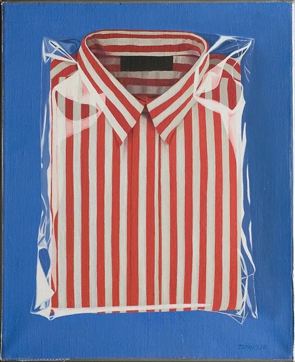 Sławomir  Toman, OPAKOWANA KOSZULA W PASKI, 1998