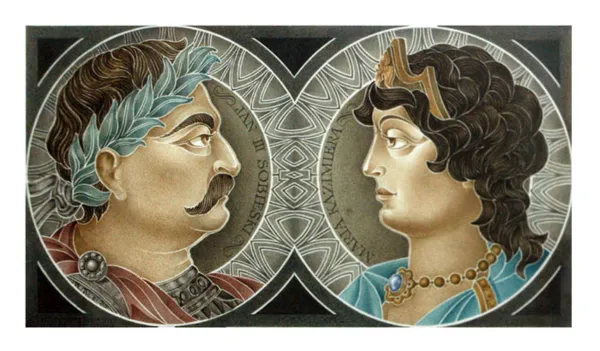 Andrzej Heidrich, Jan III Sobieski i Maria Kazimiera