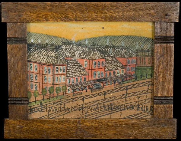 Nikifor Krynicki, Dworzec kolejowy