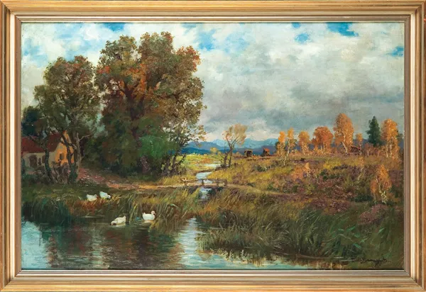 Karl Müller-Baumgarten, PEJZAŻ JESIENNY Z BAWARII