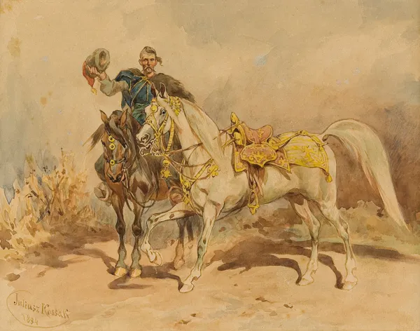 Juliusz Kossak, KOZAK Z LUZAKIEM, 1884