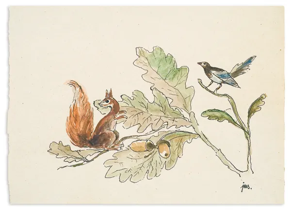 Jan Marcin Szancer, Wiewiórka i ptak