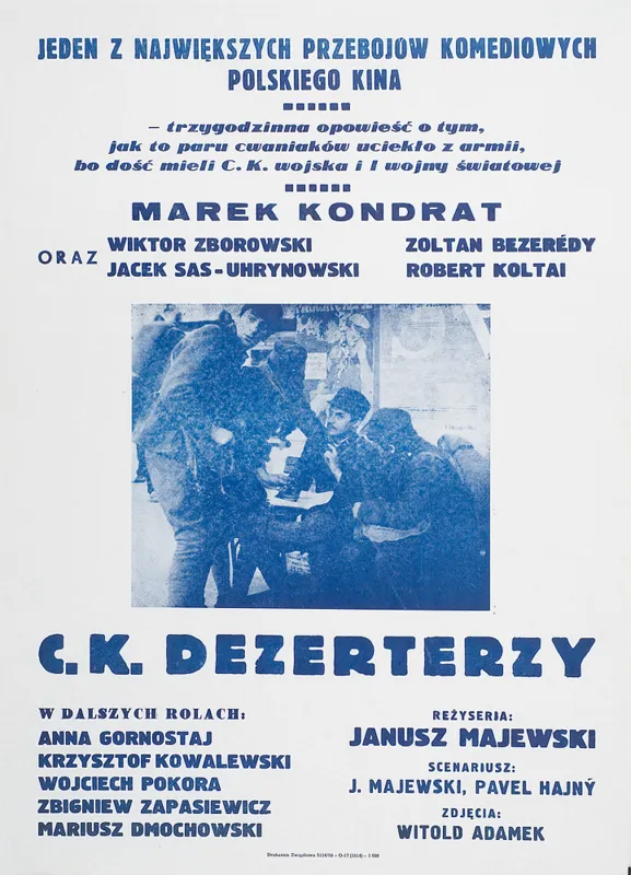 Autor nierozpoznany, Plakat do filmu C.K. Dezerterzy, 1985
