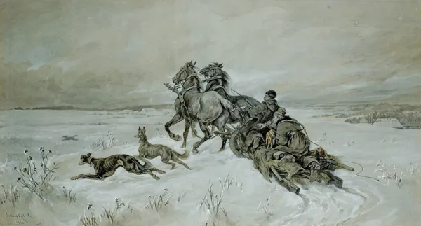 Juliusz Kossak, NA LISA SANKAMI, 1883