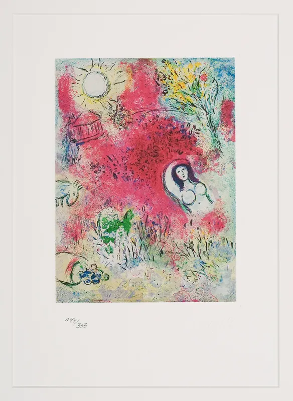 Marc Chagall, Chloe, z cyklu Dafnis i Chloe, 1957-1961