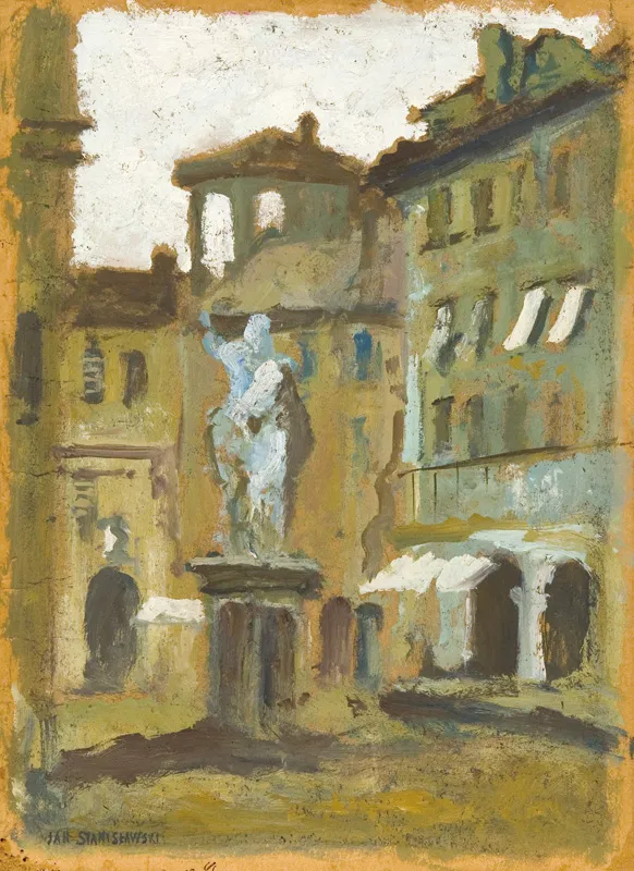 Jan Stanisławski, PIAZZA DEI CAVALLI W PIACENZY