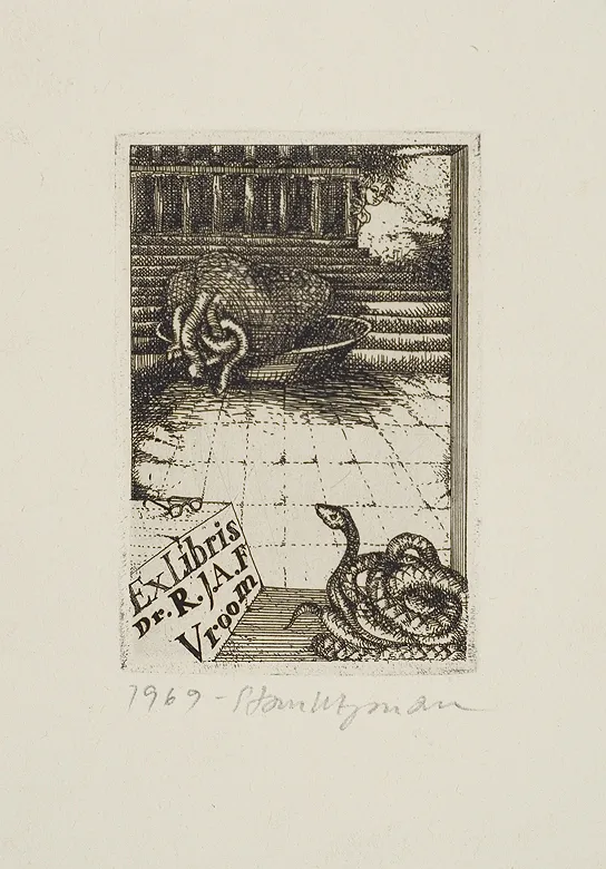 Stanisław Wejman, Ex libris Dr R. J. A. F. Vroom, 1969