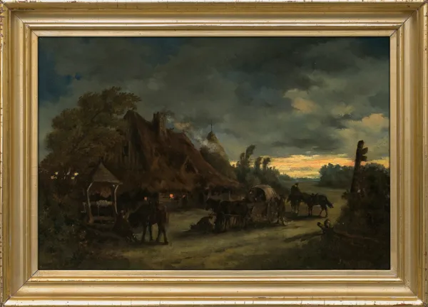 Tadeusz Rybkowski, NOCĄ PRZED ZAJAZDEM, 1875