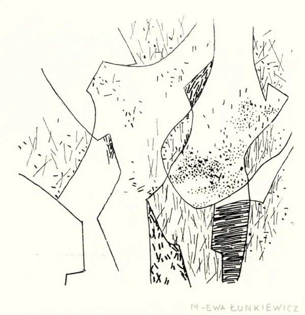 Maria Ewa  Łunkiewicz-Rogoyska, Bez tytułu, rycina z teki Konfrontacje 63