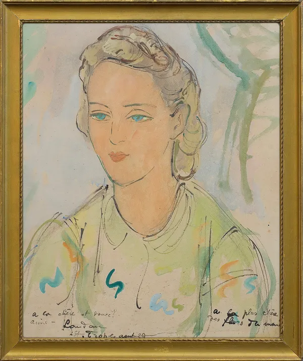 Zygmunt Landau, PORTRET MŁODEJ KOBIETY, 1939