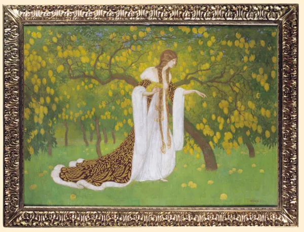 Edward Okuń, W CYTRYNOWYM SADZIE, 1923