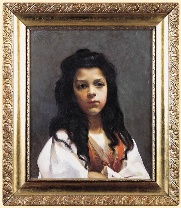 Jan Kazimierz Olpiński, PORTRET DZIEWCZYNKI, ok. 1900