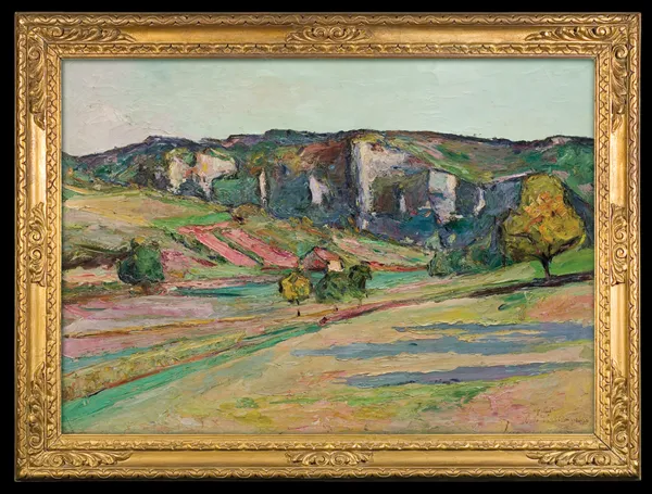 Włodzimierz Terlikowski, PEJZAŻ Z FRANCUSKIEJ JURY (OKOLICE ORNANS), 1920