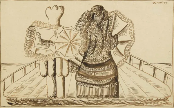 Marek Włodarski, ODJEŻDŻAJĄCA PARA Z WŁÓCZKI II, 1929