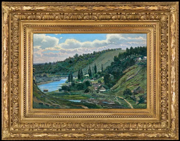 Aleksander Gierymski, WIDOK ZNAD JEZIORA OSSIACH, 1886