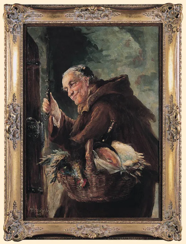 Franz Xaver Dietrich, PO KWEŚCIE - ZAKONNIK Z KOSZEM, 1915