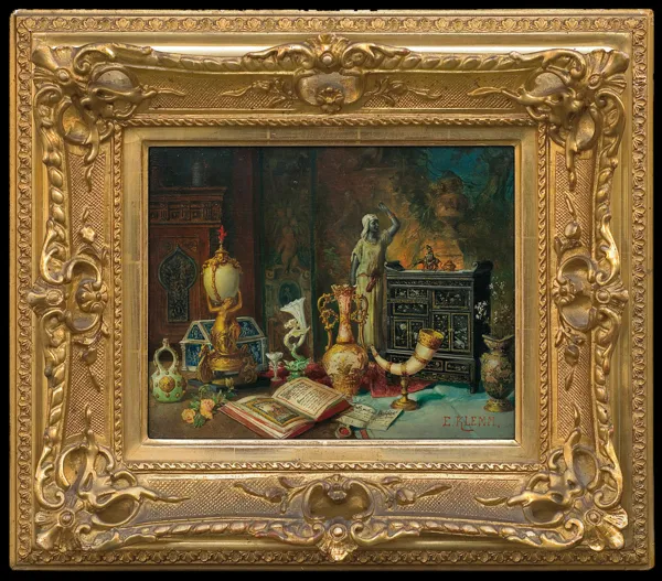 Ernst Klemm, MARTWA NATURA Z ILUMINOWANĄ KSIĘGĄ