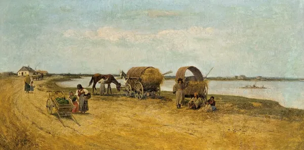 Franciszek Streitt, CYGANIE W OCZEKIWANIU NA PRZEPRAWĘ 