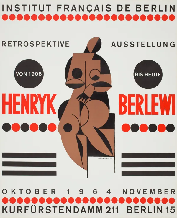 Henryk Berlewi, Plakat wystawy Henryka Berlewiego w Berlinie 1964