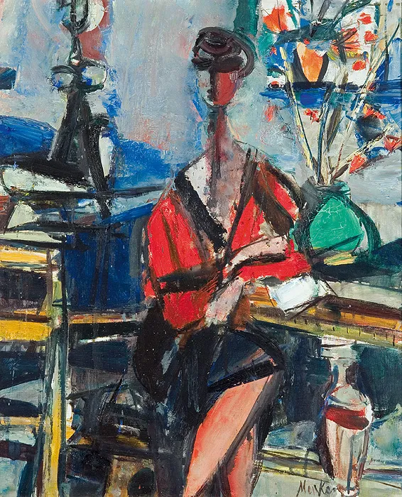 Zygmunt Menkes, KOBIETA WE WNĘTRZU, lata 40. XX w.