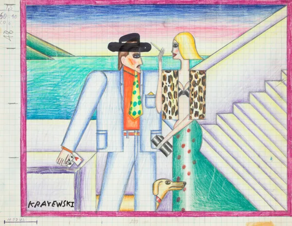 Andrzej Krajewski, PARA NAD ZATOKĄ – SZKIC DO OBRAZU