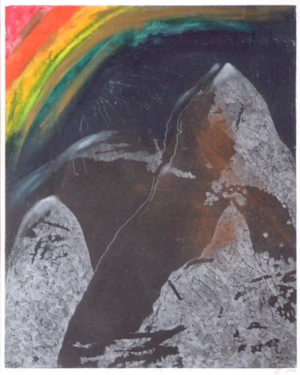 Autor nierozpoznany, Kompozycja z tęczą