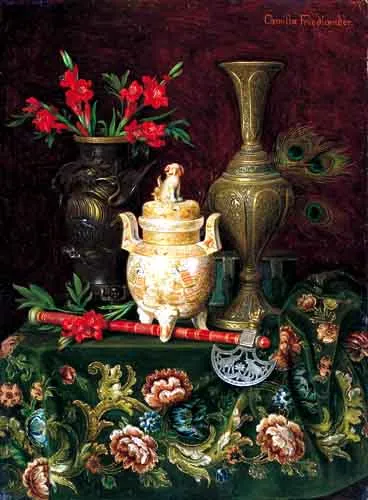 Camilla Friedländer Edle von Malheim, Martwa natura z orientalnymi wazonami