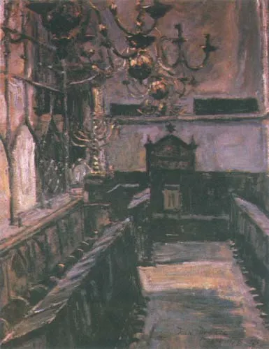 Iwan Iwanec, Wnętrze synagogi w Pradze